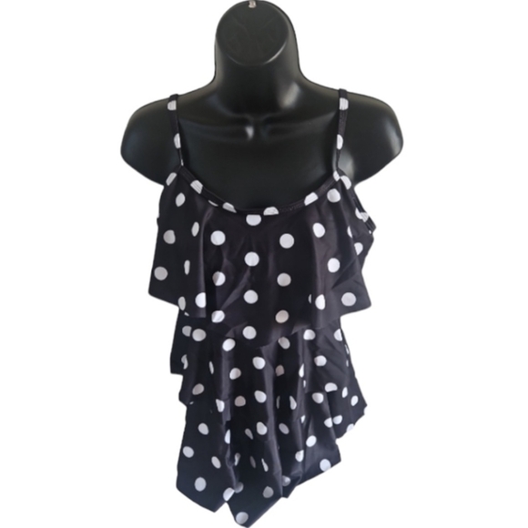 Summermae Women's Ruffle Tankini Swim Top - Picture 4 of 15